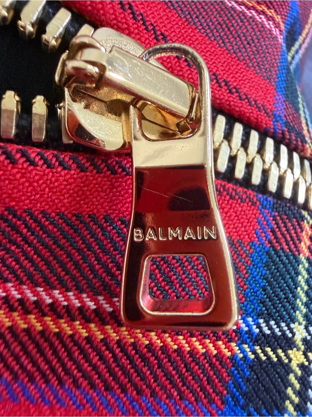 Balmain Embellished Plaid Dress – Statement Luxury Piece - Picture 7 of 7